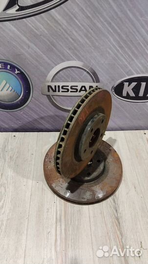 Тормозной диск перед Nissan qashqai J10 Лев, Прав
