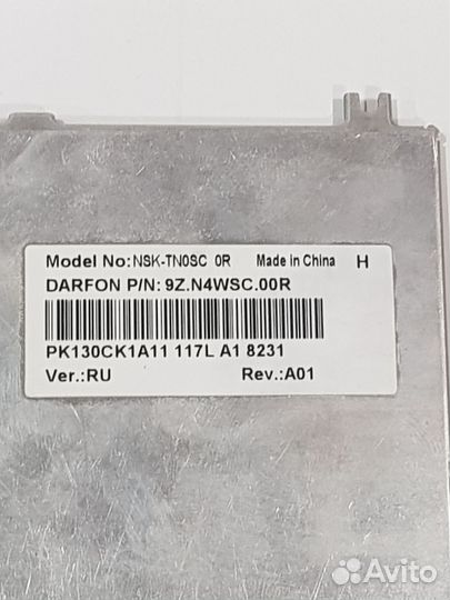 Клавиатура на кнопки Toshiba C650 C660 L650 L670 L