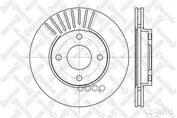 6020-2549V-SX диск тормозной передний Ford Foc