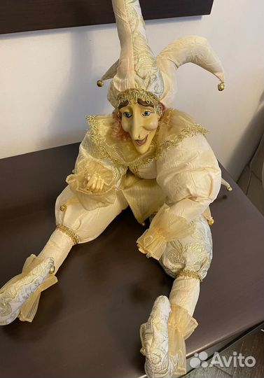 Кукла шут интерьерная