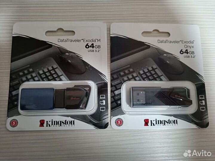 USB флешка kingston 32, 64, 128 gb