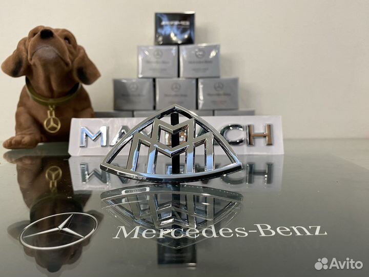 Шильдик Maybach на стойку Мерседес Бенц