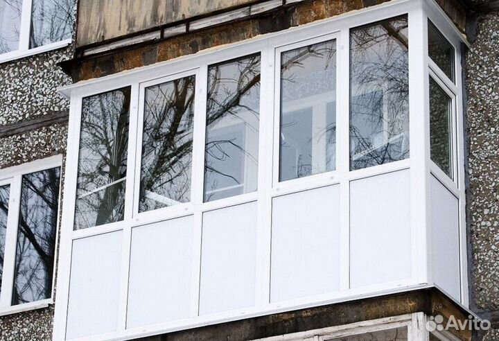 Остекление балконов и лоджий в рассрочку V0452