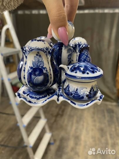 Набор соль/перец Гжель