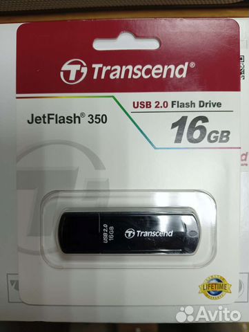 USB флешка Transcend Jetflash 350 16Gb оригинал