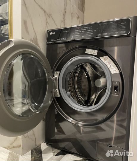 Стиральная машина LG AI DD F2T9GW9P 8.5 кг серый