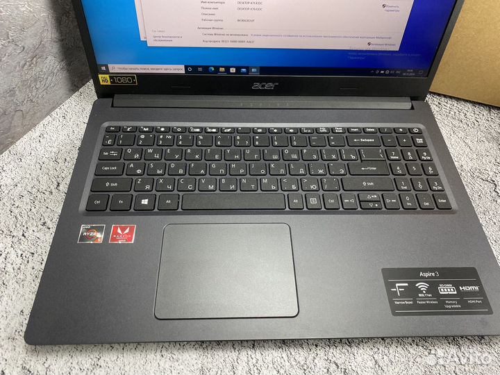 М.Asus Aspire 3 ryzen5/8/ssd512/vega8
