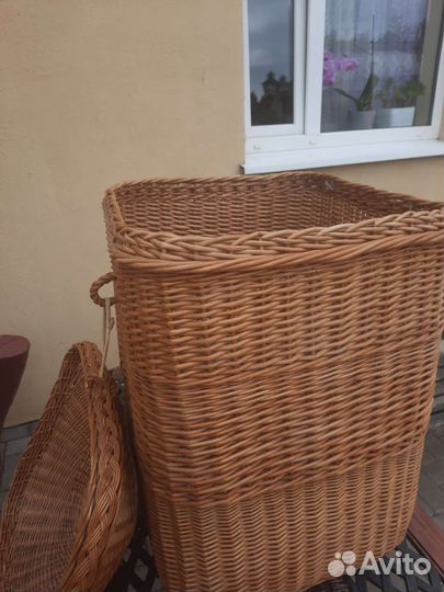 Корзина из ротанга