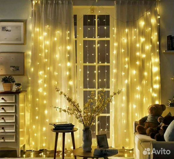 Гирлянда штора