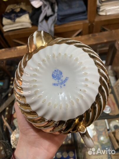 Старинный заврочный чайник Кузнецов фарор