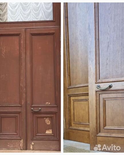 Реставрация деревянной мебели перекраска