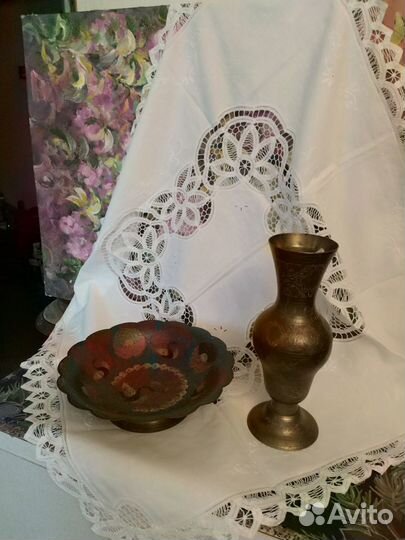 Вазы Индия латунь