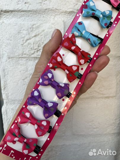 Заколки бантики для девочек в сад/школу