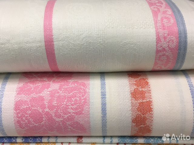 Лен, жаккард на полотенце, отрез, ссср, винтаж