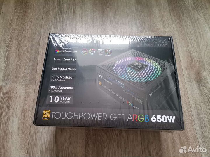 Новый Блок питания Thermaltake Gf1 Argb 650 Gold