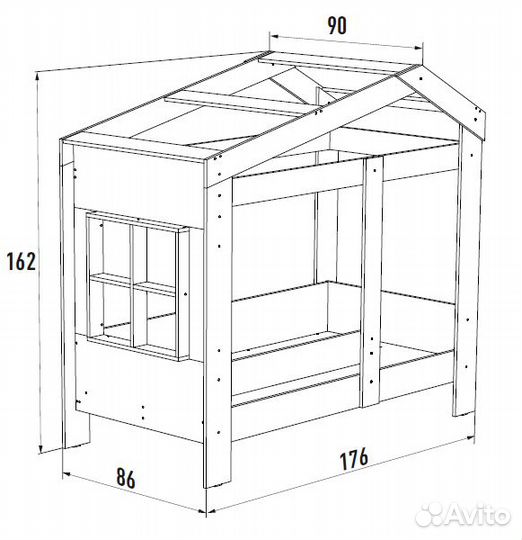 Домик Сказка с окошком