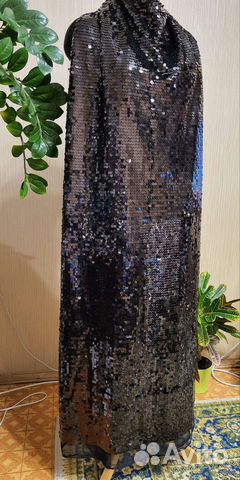 Отрез ткани пайетки