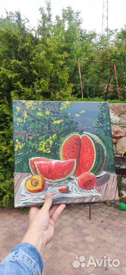 Картина акрилом на холсте