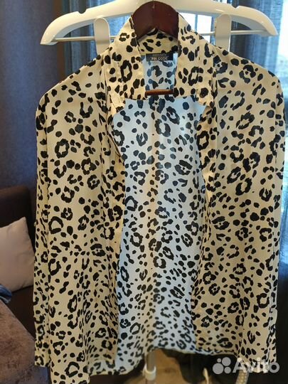 Блуза vassa&CO 46 р-р анимал принт