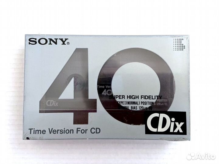 Набор 2 кассеты Sony CDix 40 - зацепы и потертости