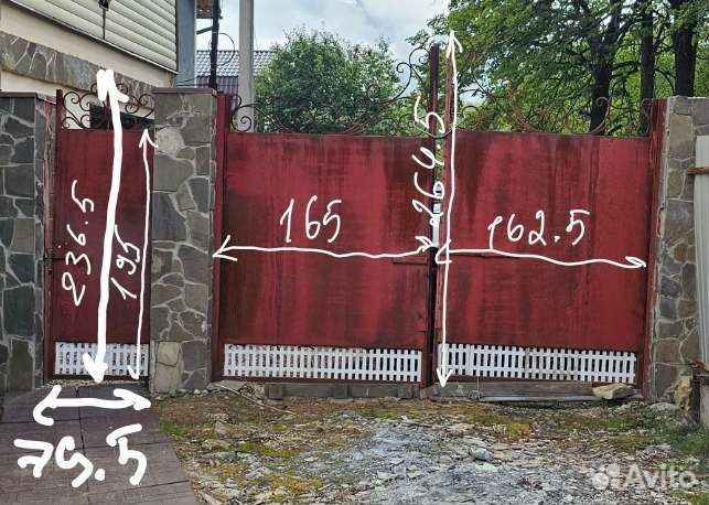 Кованые ворота и калитки бу