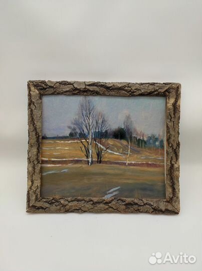 Картина пейзаж размер 30*25 см. картон, масло, 1