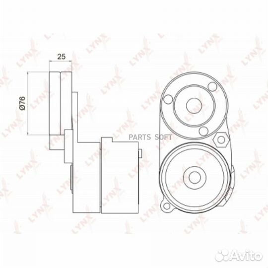 Lynxauto PT3005 Натяжитель ремня навесного оборудо