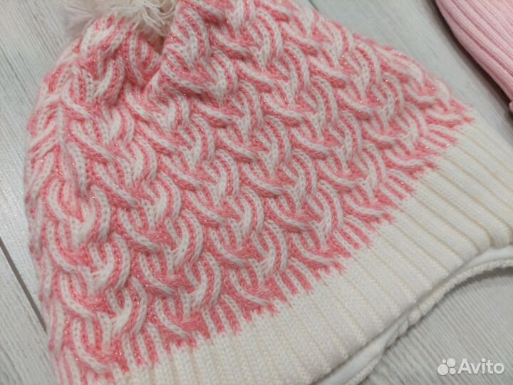 Шапки осень зима 46-48 пакетом