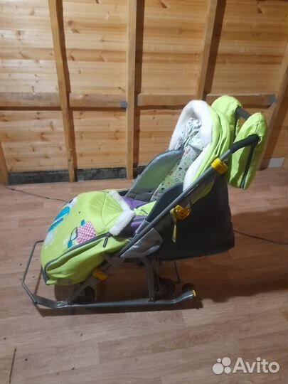 Детские санки коляска nika