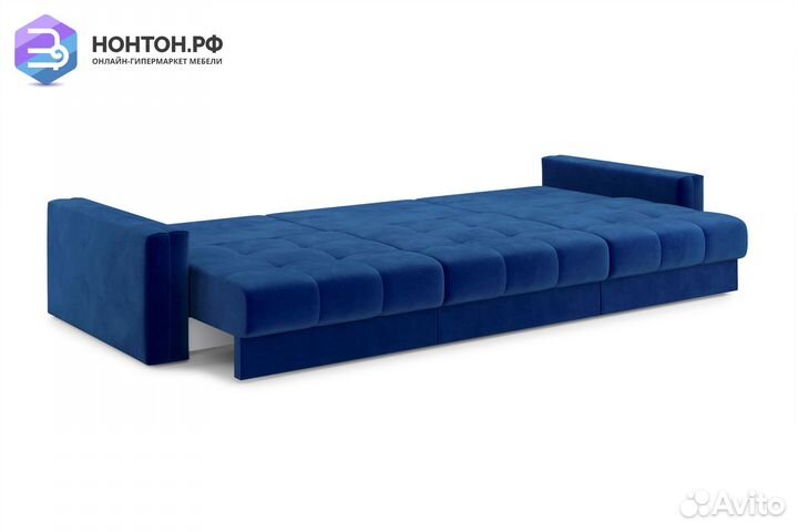 Диван тик-так Монарх 3-х местный темно-синий