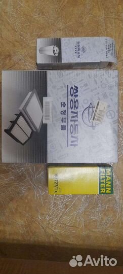 Фильтр воздушный + 2 масляных ssangyong kyron