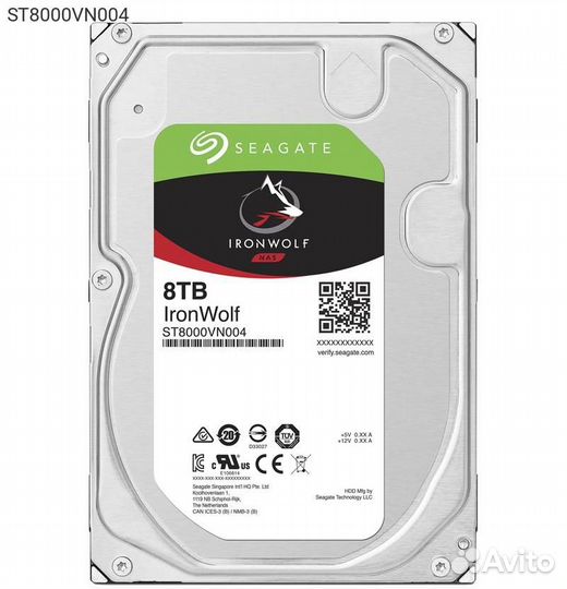 Диск HDD Seagate IronWolf SATA III (6Gb/s) 3.5