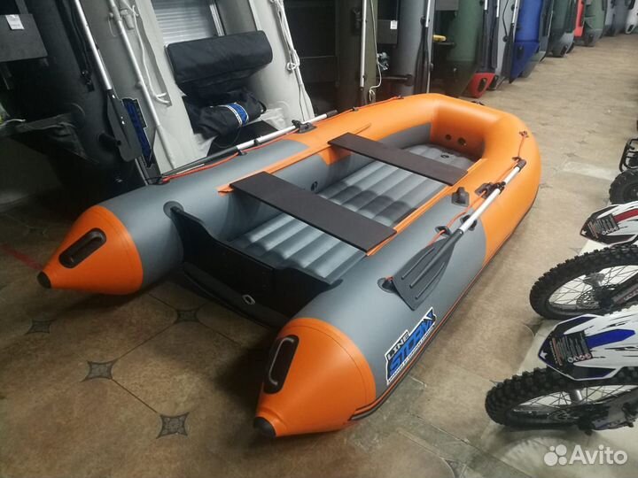 Лодка пвх Stormline Classic Air 335 графит-оранж