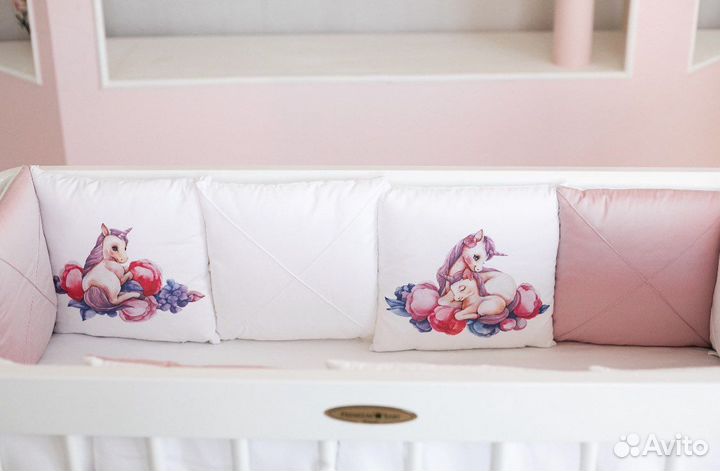 Бортики / Детское постельное белье(Сатин) 18в1