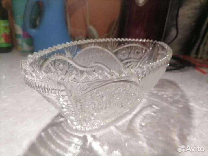 Хрустальная салатница СССР