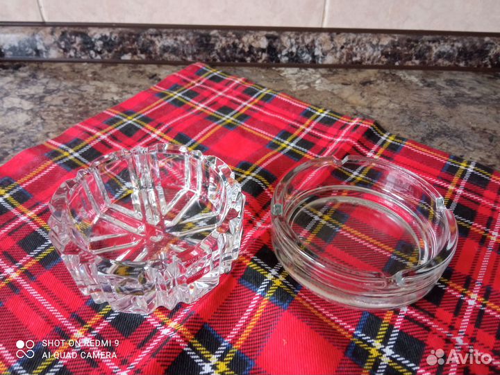 Пепельницы стеклянные