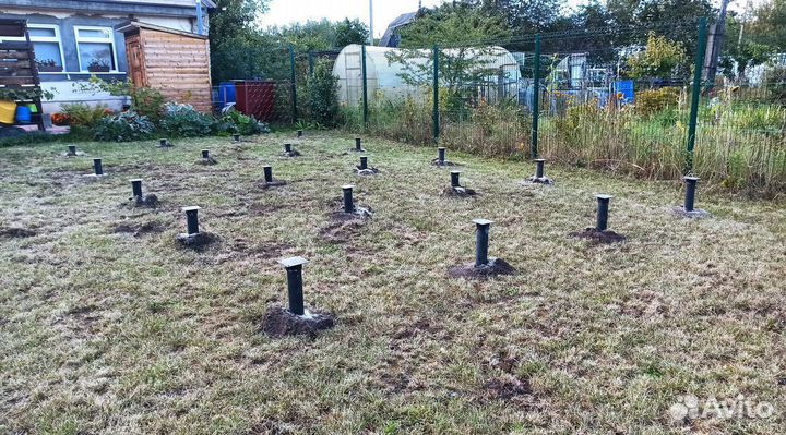 Винтовые сваи под ключ Фундамент на винтовых сваях