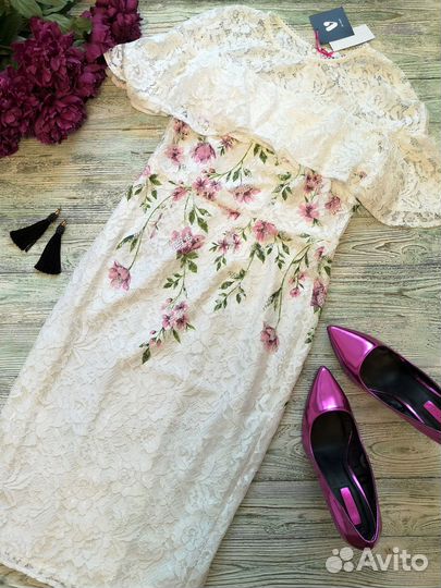 Платья кружева, вышивка