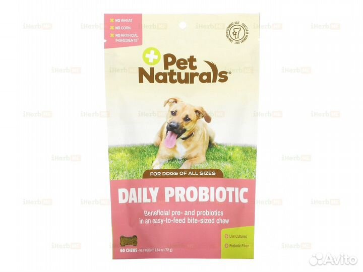 Ежедневный пробиотик, для собак всех размеров