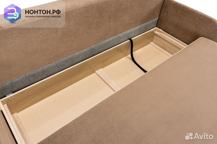 Диван еврокнижка Лозанна коричневый