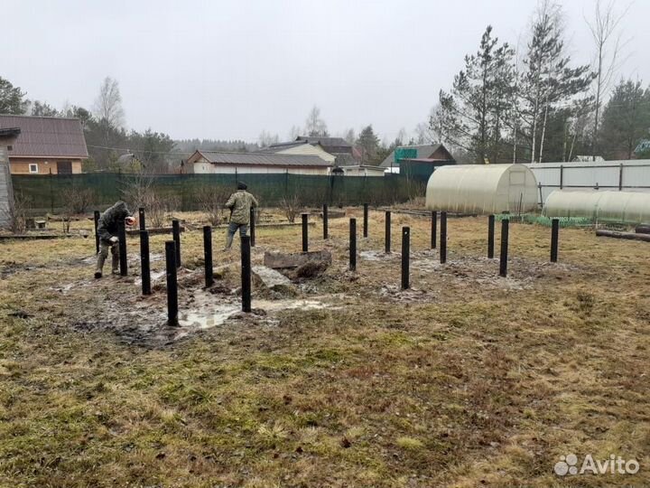 Фундамент на винтовых сваях Винтовые сваи под ключ