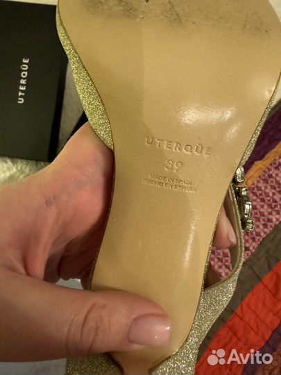Туфли Uterque. Вечерние. Со стразами. EU39