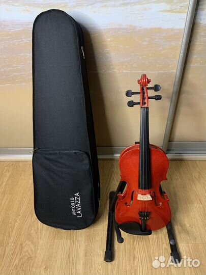 Скрипка для обучения 4/4 комплект + мостик