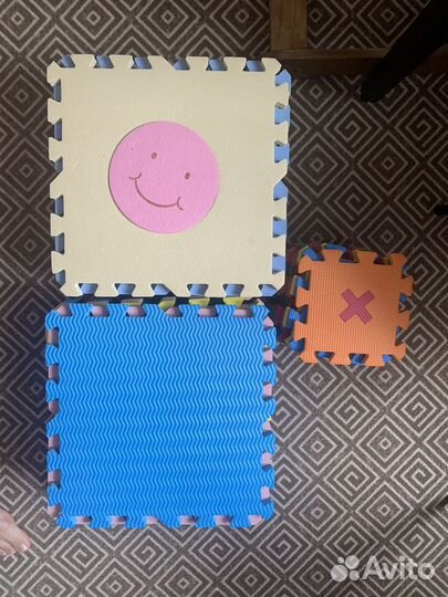 Мягкий коврик - пазл, детский коврик, 34 шт