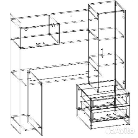 Стол компьютерный пкс-7 Памир