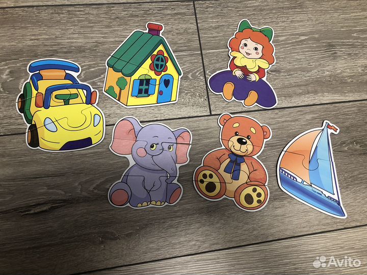 Развивающие карточки, пазлы