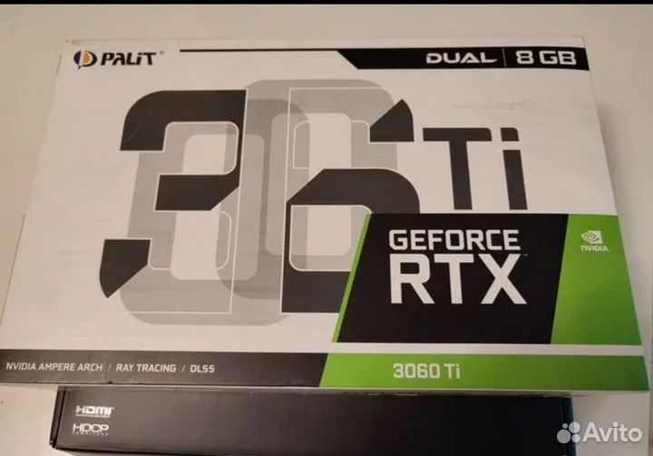 Видеокарта Palit RTX3060Ti не рабочая