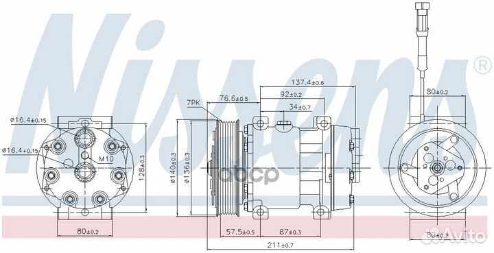 Компрессор кондиционера DAF (CF85/XF105) 89137