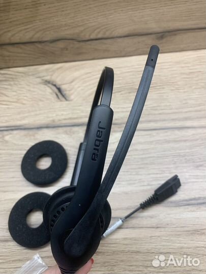 Jabra BIZ 1500 Duo QD Гарнитура Черный 1519-0154