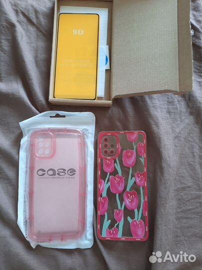 Чехол и защитное стекло на телефон Samsung A51